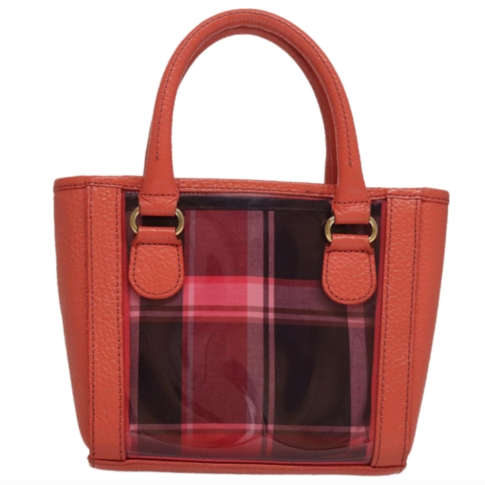 Burberry Orange, Red, Pink and Black Mini Tote Crossbody Bag Blue Lable - Picture 3 of 16